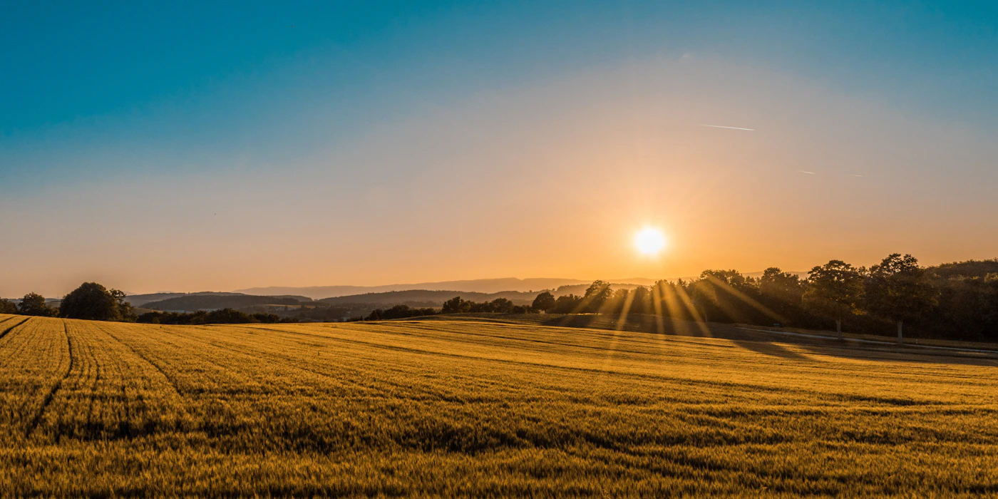 Rolling Hampshire farmland and downland on the edge of Basingstoke