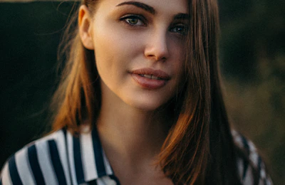 Woman on her own, confident
