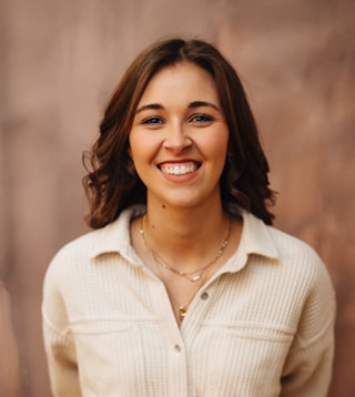 Example profile — Priya (stock photo)